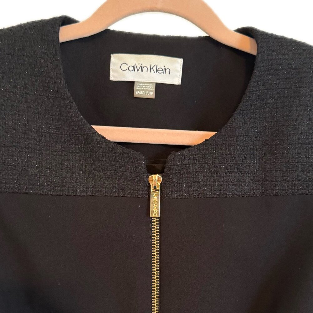 Calvin Klein Women's Tailored Black Blazer Jacket size 8